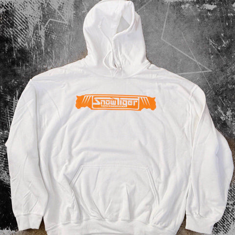 SnowTiger Hoodie (White-Orange)